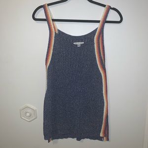 AE Crochet Tank with Stripes